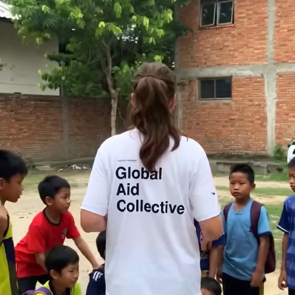 Aid workers and community